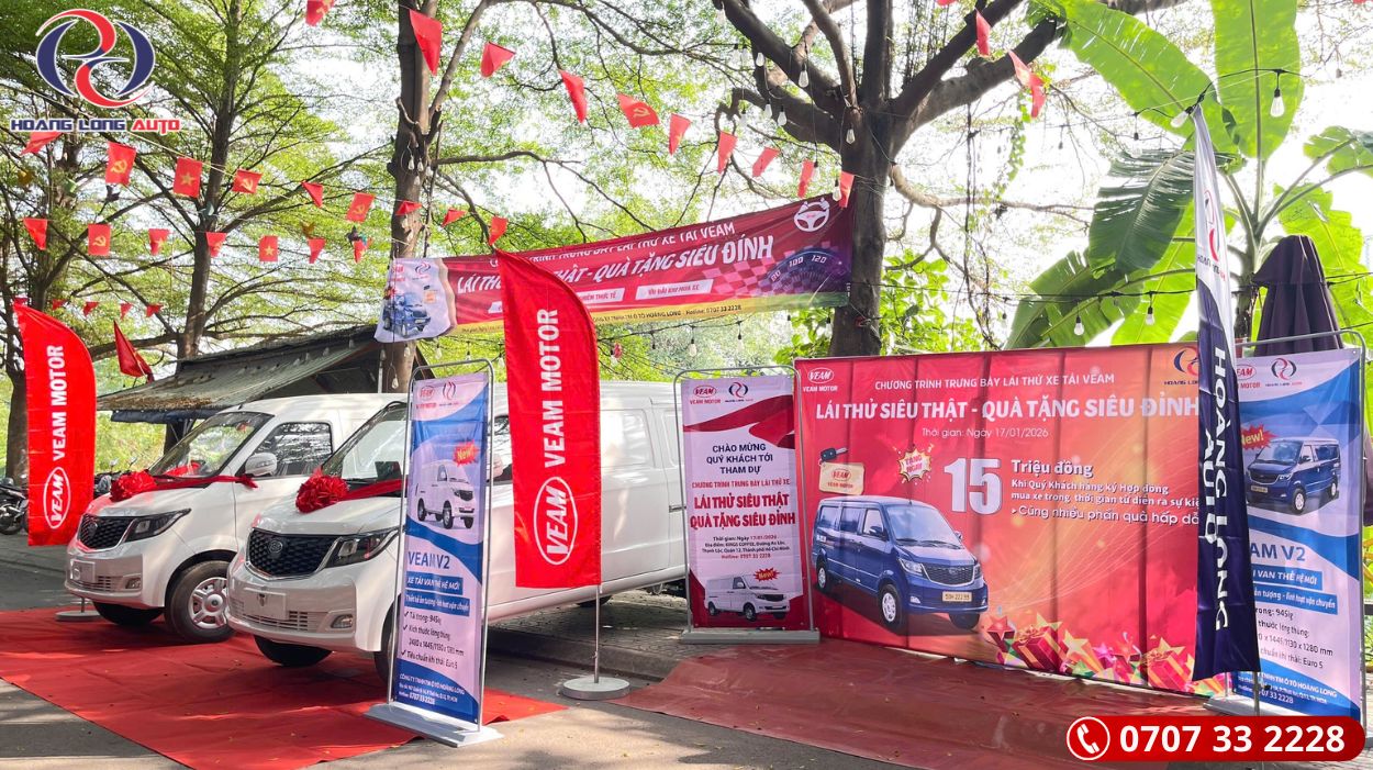 SỰ KIỆN TRẢI NGHIỆM SẢN PHẨM XE TẢI VAN VEAM VICTORY V2